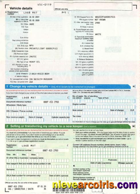 United Kingdom driver,vehicle registration certificate2